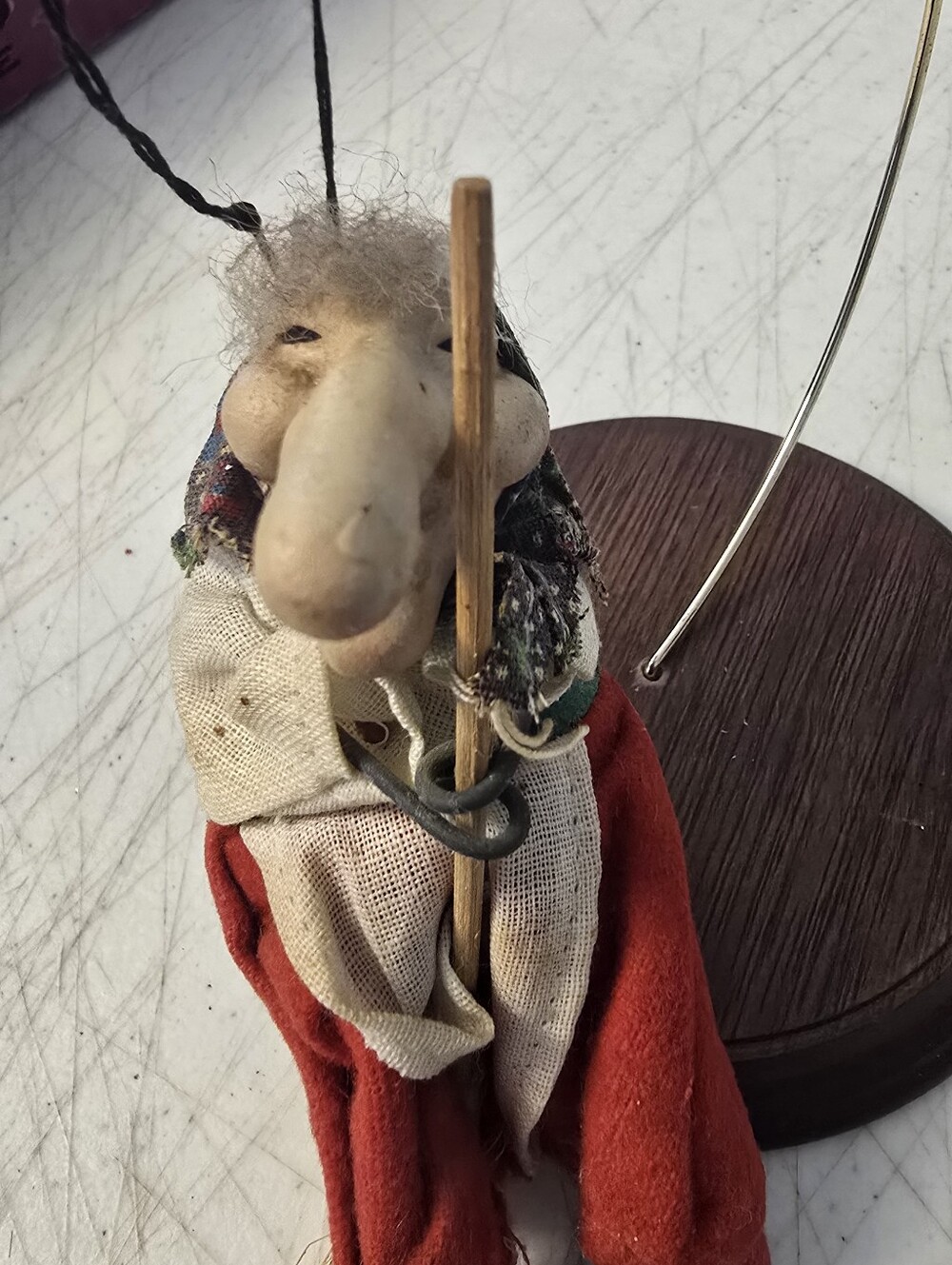 Vtg Scandinavian or Norwegian "Kitchen Witch" Good Luck Doll Ornament READ - Picture 4 of 9
